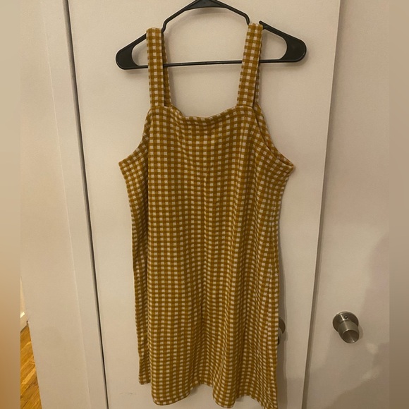 Madewell Jacquard Button-Front Mini Dress in Gingham Check - Picture 6 of 6
